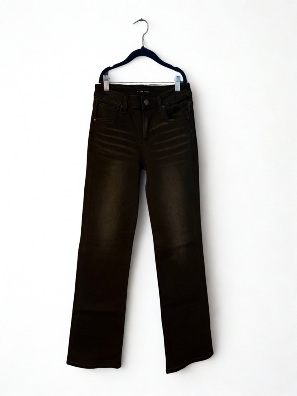 High-Rise Women's Black Jeans - Straight Leg